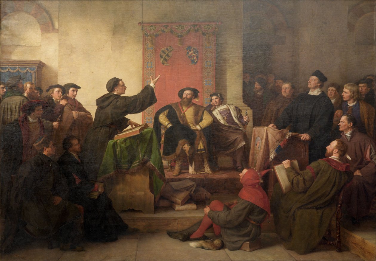 Disputa tra Lutero ed Eck da Carl Friedrich Lessing