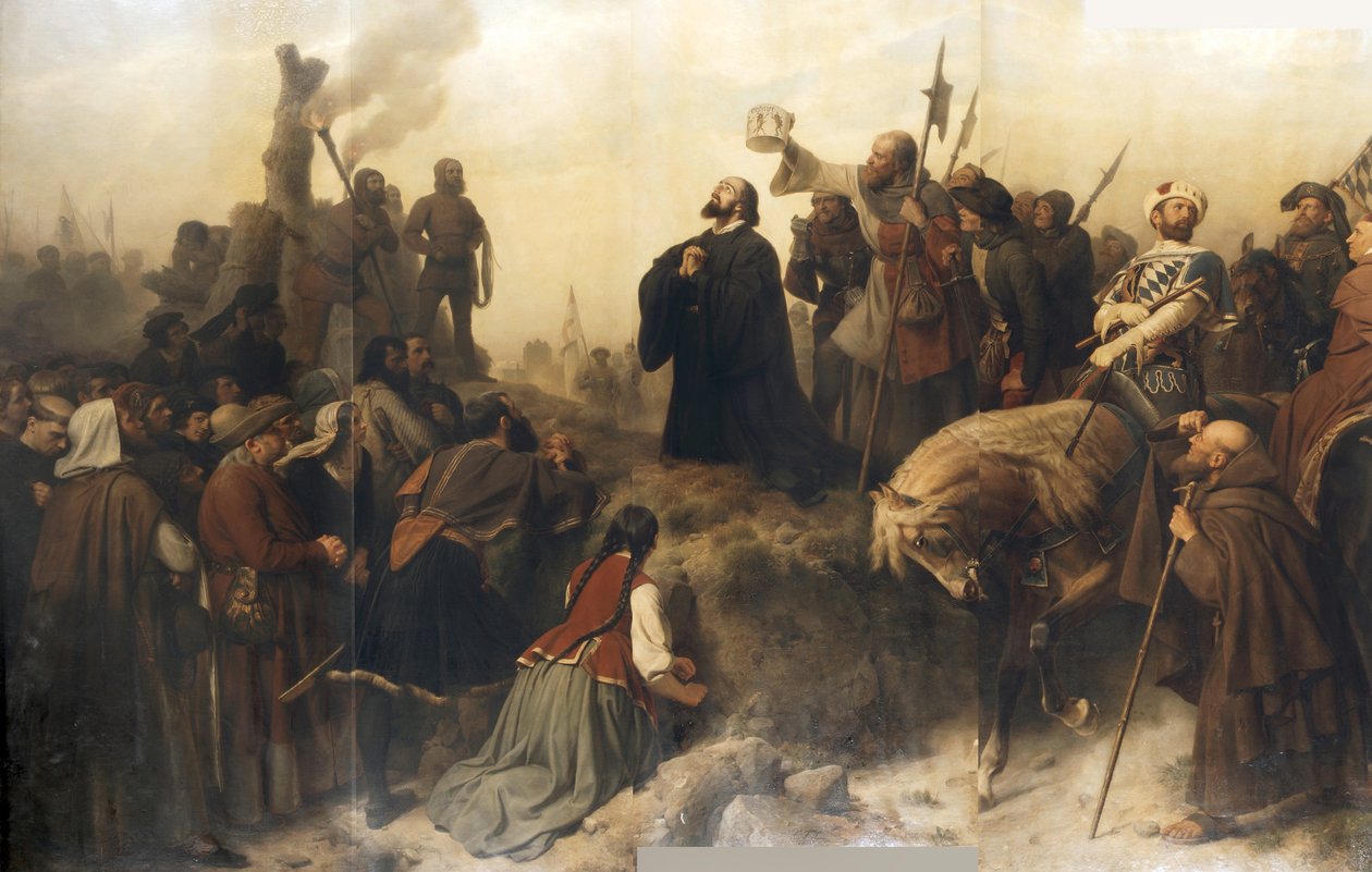 Hus davanti al rogo da Carl Friedrich Lessing
