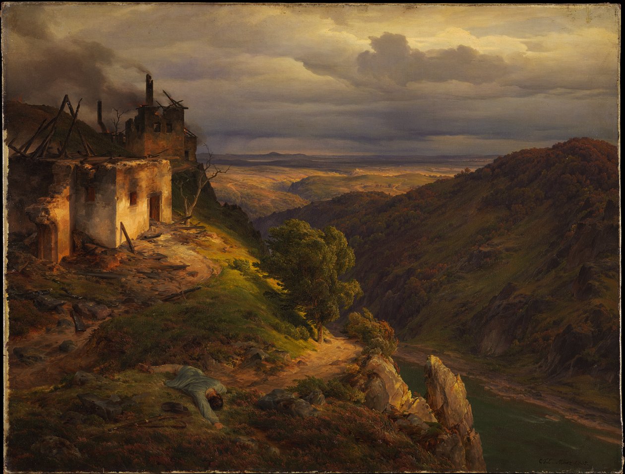 Paesaggio da Carl Friedrich Lessing
