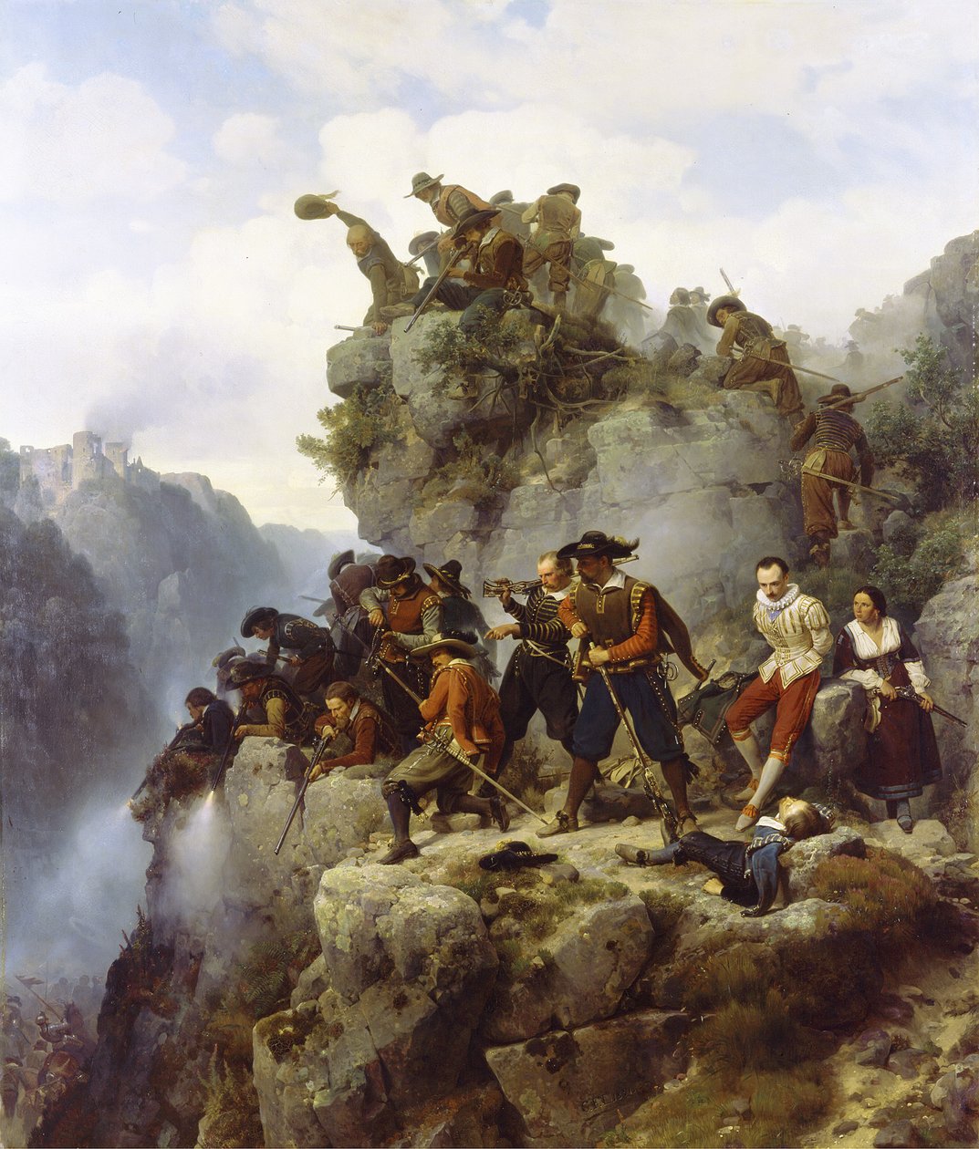 Tiratori nel passo stretto da Carl Friedrich Lessing