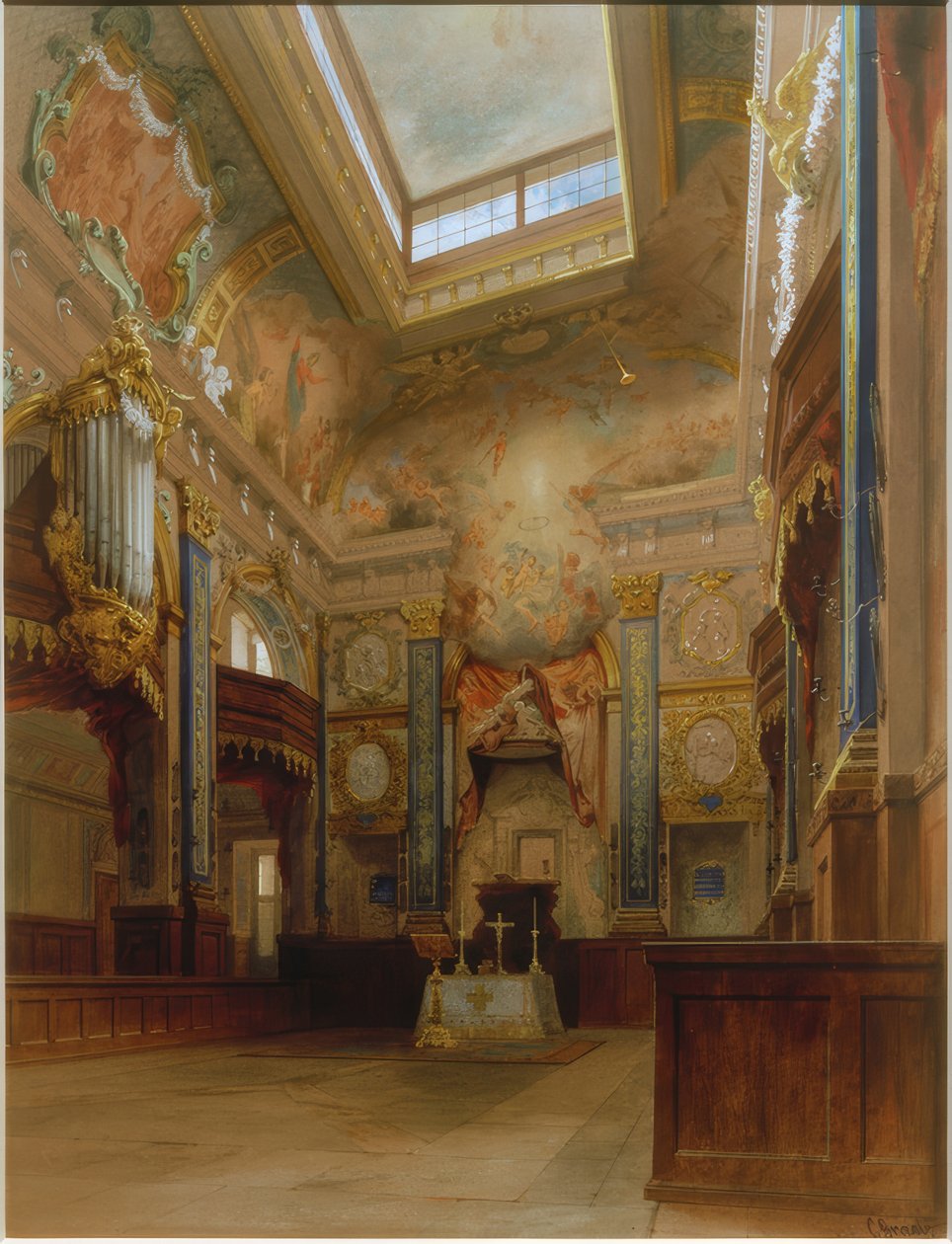 Cappella nel Castello di Charlottenburg da Carl Georg Anton Gräb