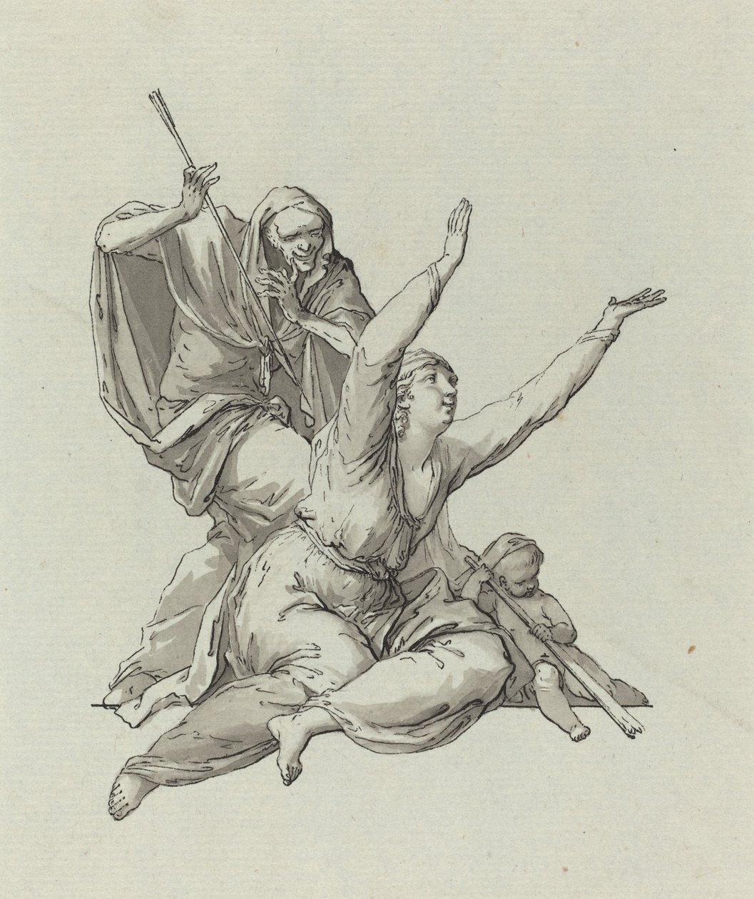 La morte che perseguita una donna da Carl Gotthard Langhans