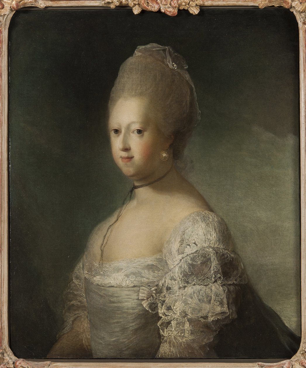Ritratto di Caroline Matilda di Gran Bretagna, regina di Danimarca da Carl Gustaf Pilo