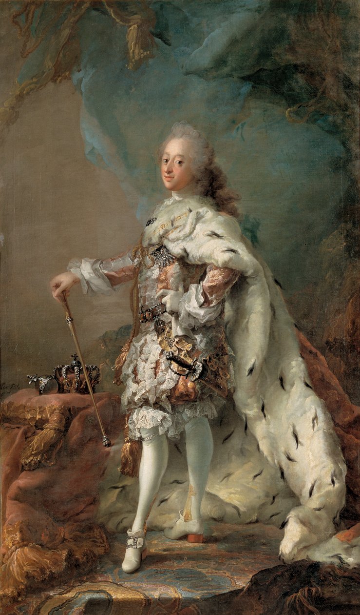 Federico V nei suoi abiti di unzione da Carl Gustaf Pilo