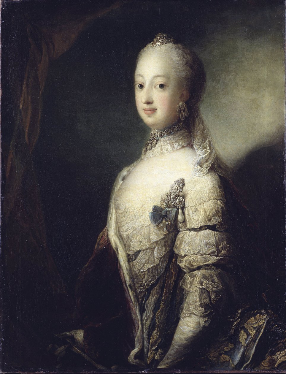Ritratto di Sofia Maddalena di Danimarca, regina di Svezia e Finlandia da Carl Gustaf Pilo