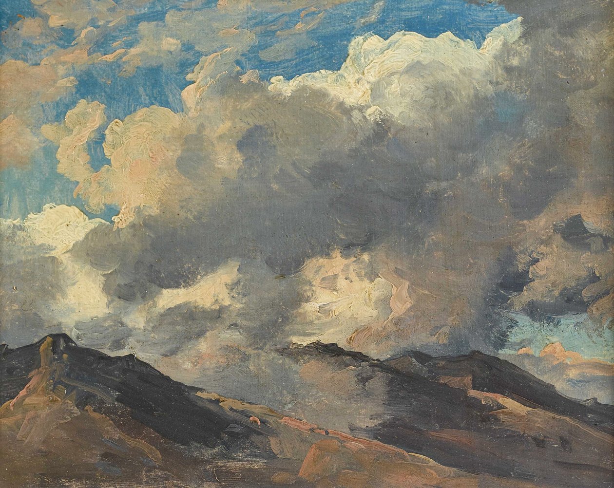 Tedesco: Cima di montagna tra le nuvole da Carl Gustav Carus