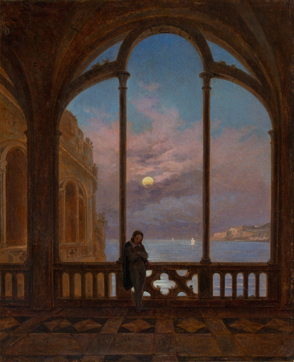 Tedesco: Memoria di Napoli (Notte di luna sul Mediterraneo) da Carl Gustav Carus