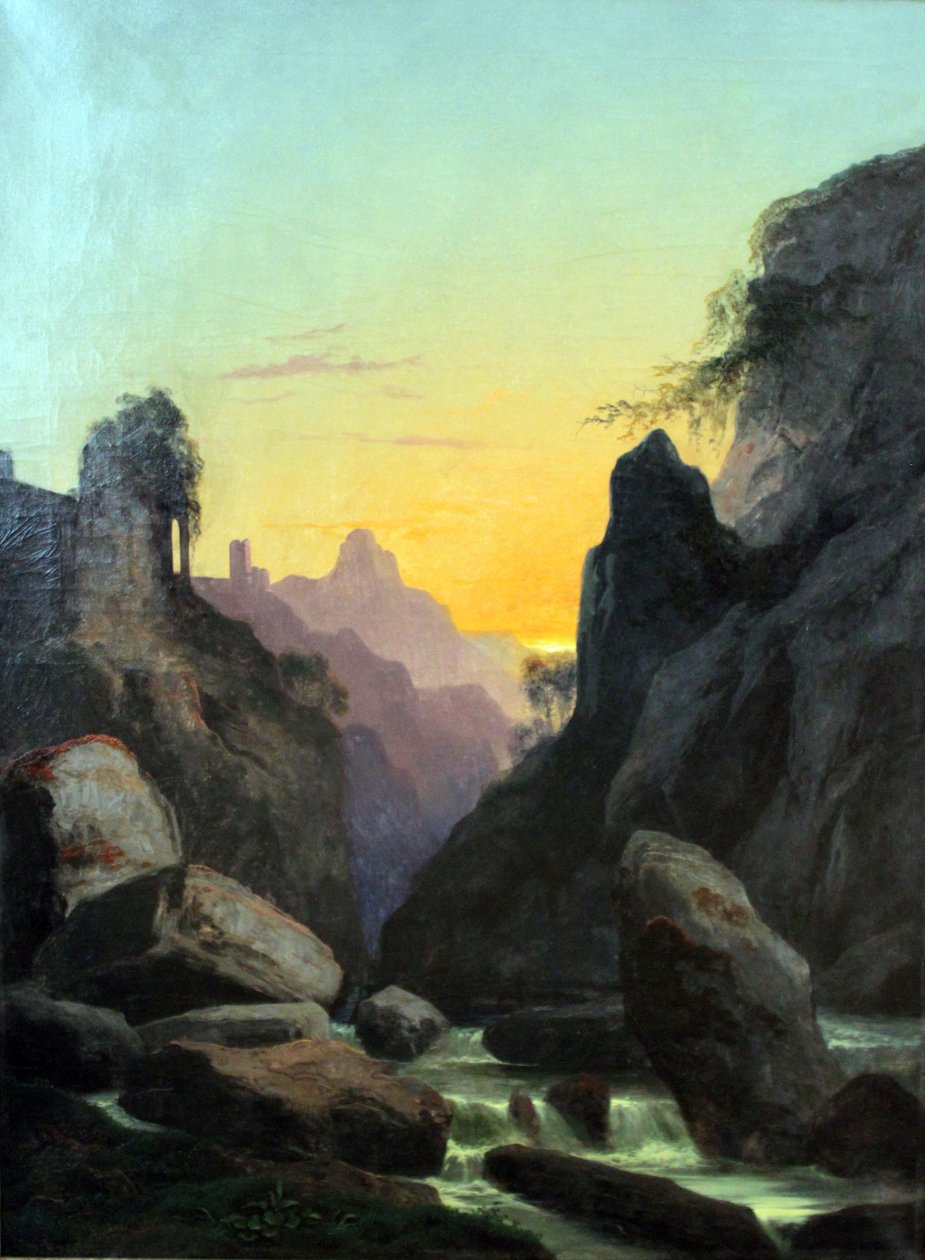 Tedesco: Schönau bei Teplitz (Gola vicino a Schönau) Schönau vicino a Teplitz da Carl Gustav Carus