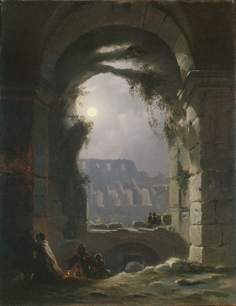 Il Colosseo di notte, primi anni 1830 da Carl Gustav Carus