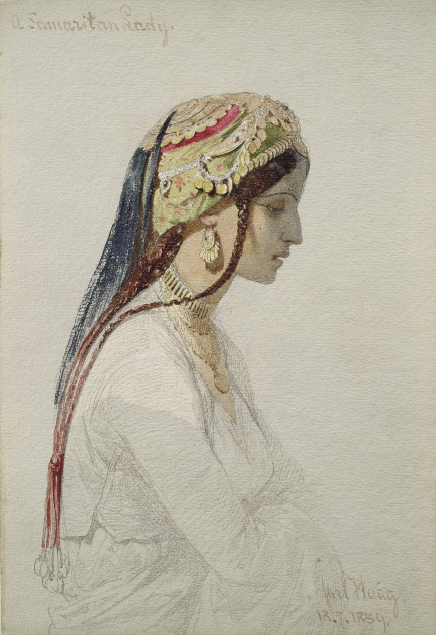 Una signora samaritana, 1859 da Carl Haag