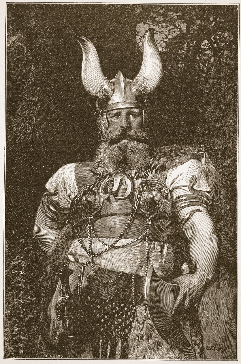 Un capo vichingo, illustrazione da 