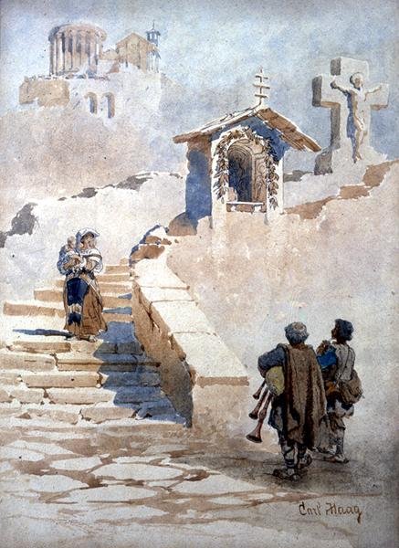 Pifferari a Tivoli da Carl Haag