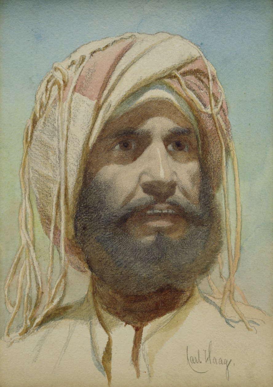 Ritratto di un tribale barbuto da Carl Haag
