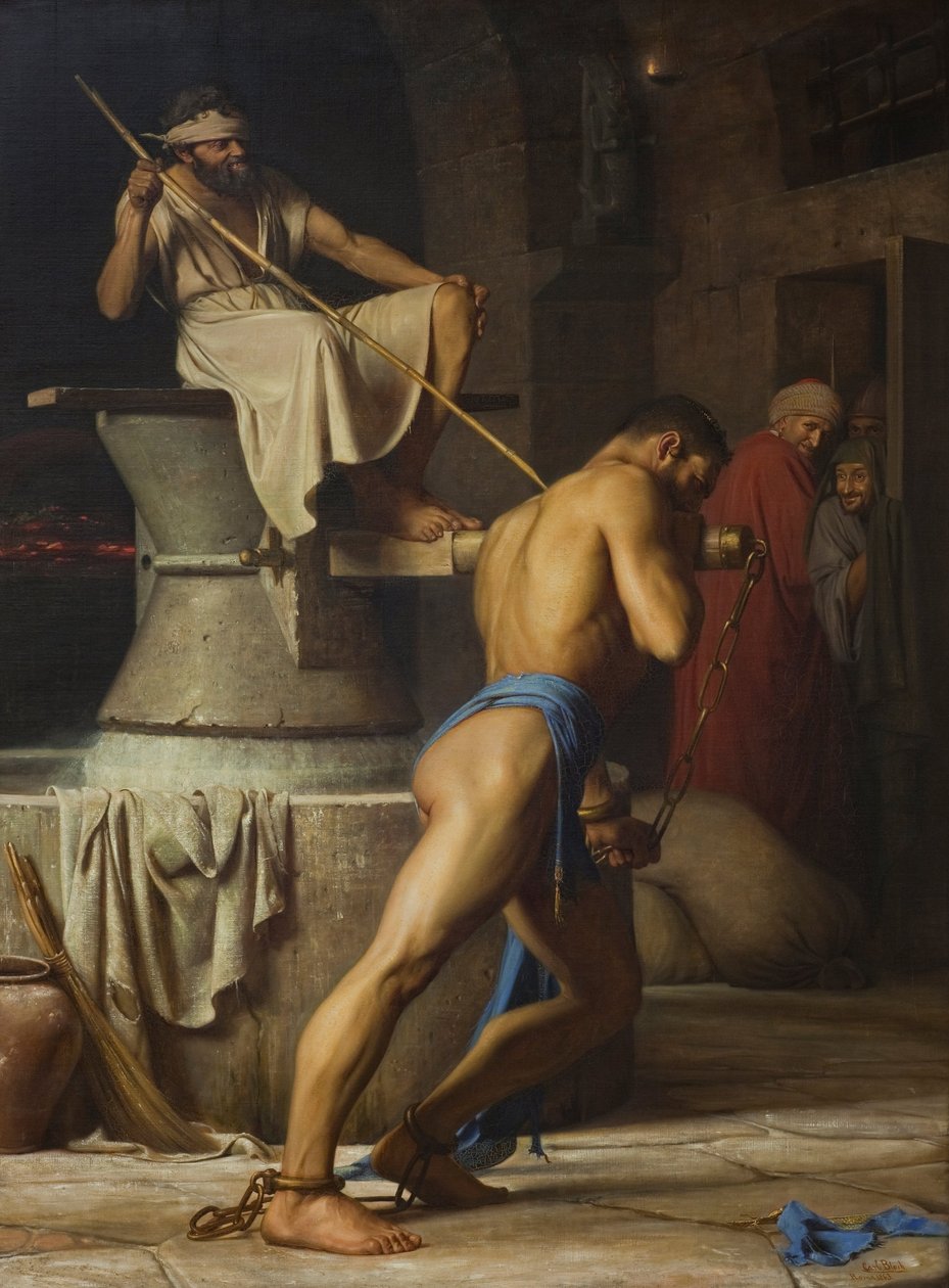 Sansone e i Filistei, 1863 da Carl Heinrich Bloch
