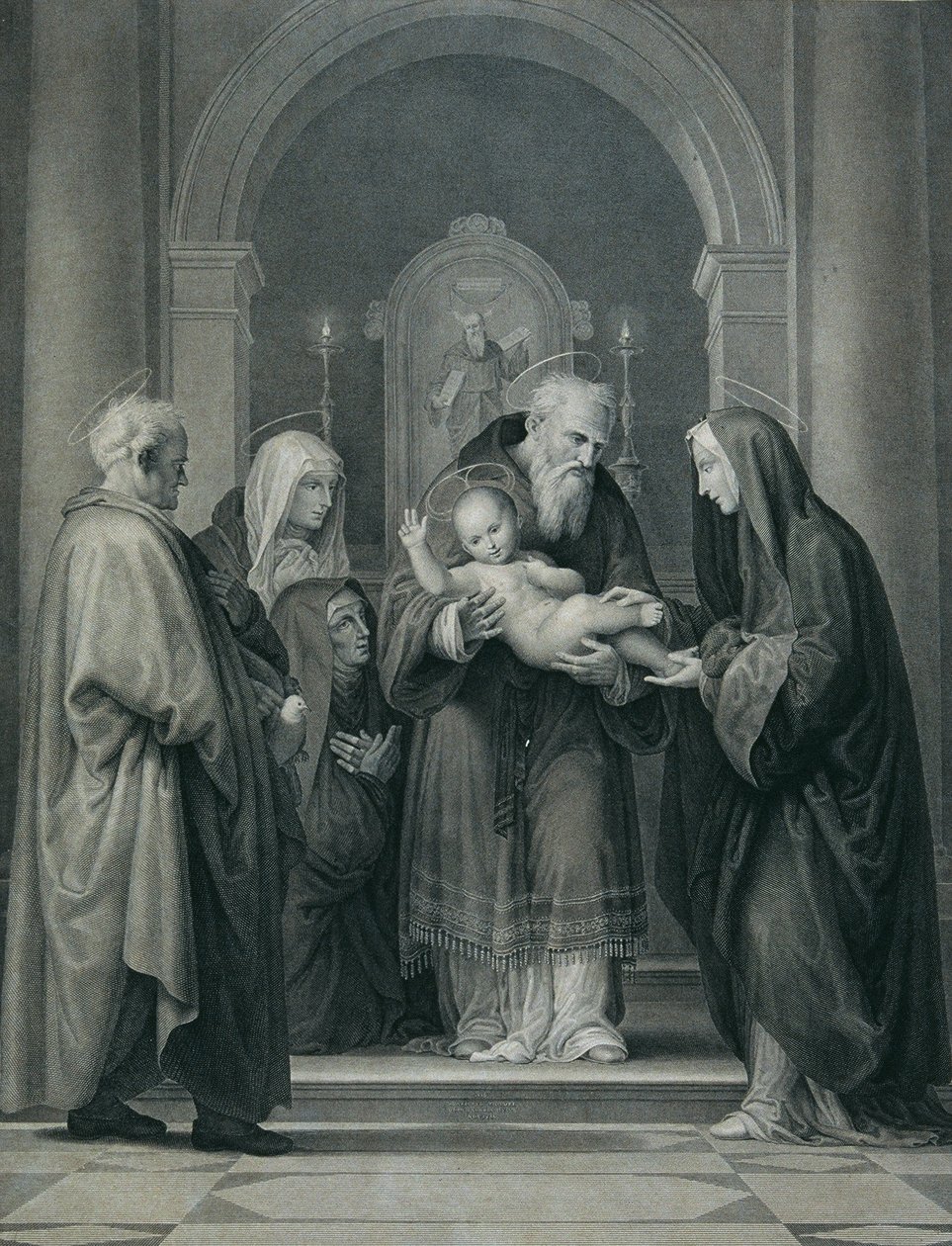 La presentazione al tempio da Carl Heinrich Rahl