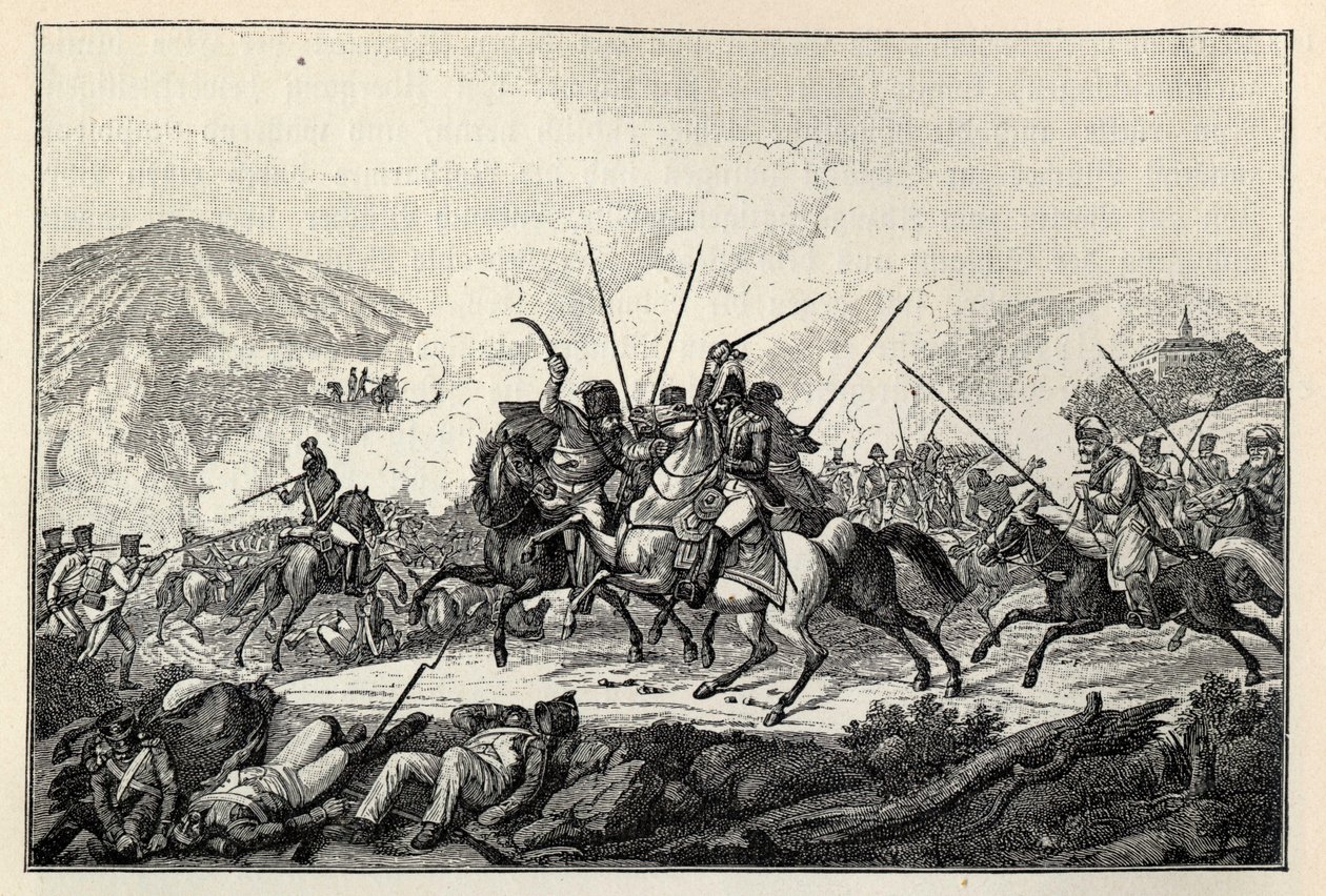 La cattura del generale Vandamme nella battaglia di Kulm il 30 agosto 1813 da Carl Heinrich Rahl