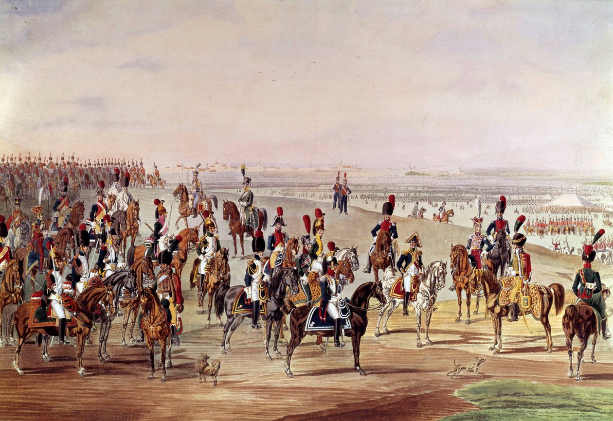 Quadro generale della cavalleria francese, circa 1809 da Carl Heinrich Rahl