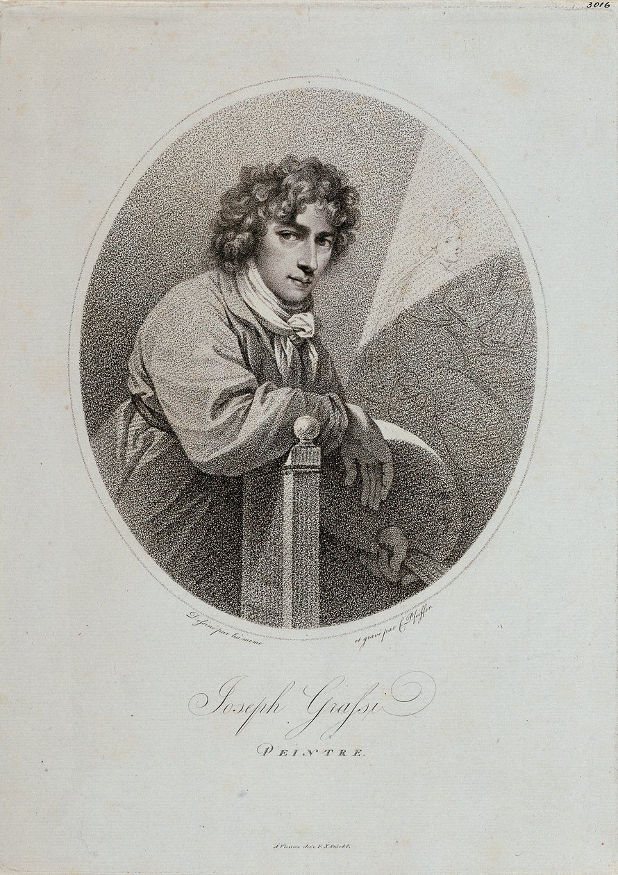 Mezzobusto di Josef Maria Grassi da un autoritratto da Carl Hermann Pfeiffer
