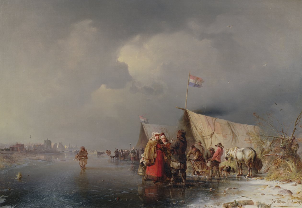 Accampamento olandese sul ghiaccio da Carl Hilgers