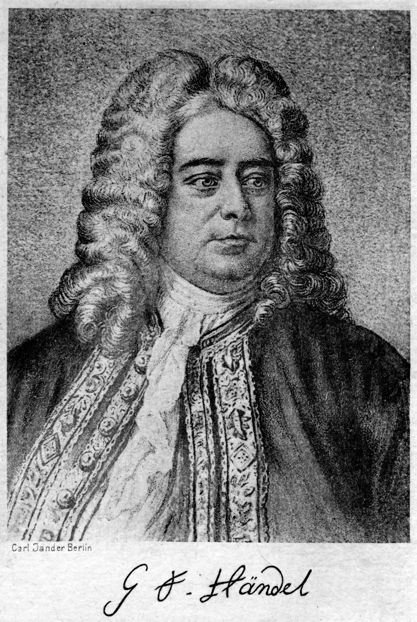Georg Friedrich Händel 1685-1759, compositore britannico di origine tedesca, XX secolo da Carl Jander