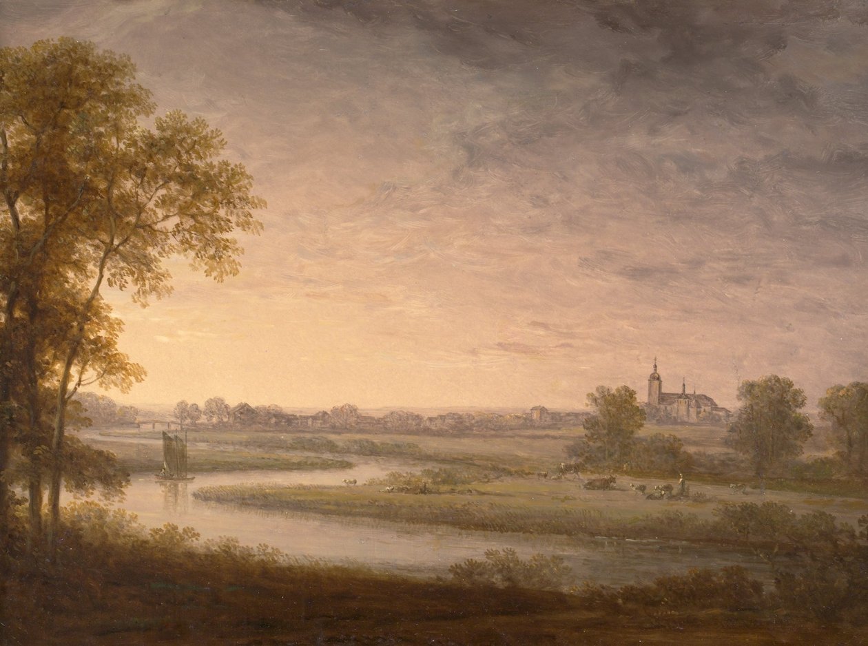 Vasto paesaggio con Västerås sullo sfondo da Carl Johan Fahlcrantz