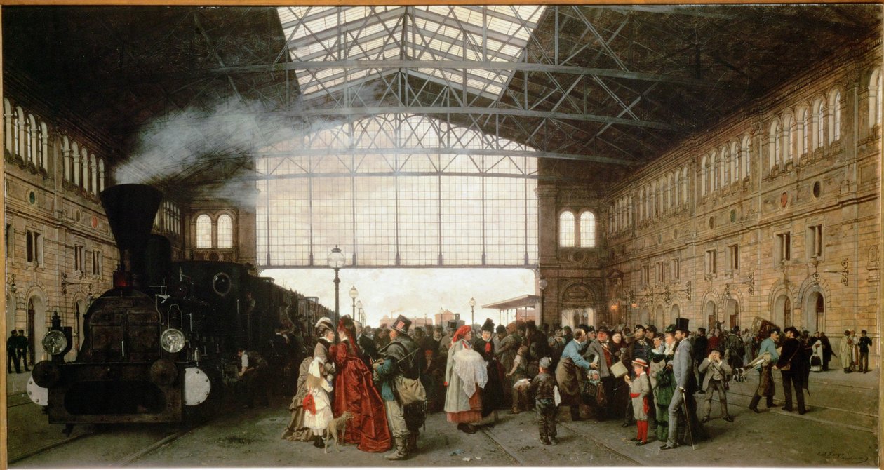 La nuova stazione Nord-Ovest di Vienna. Petrolio ... da Carl Karger