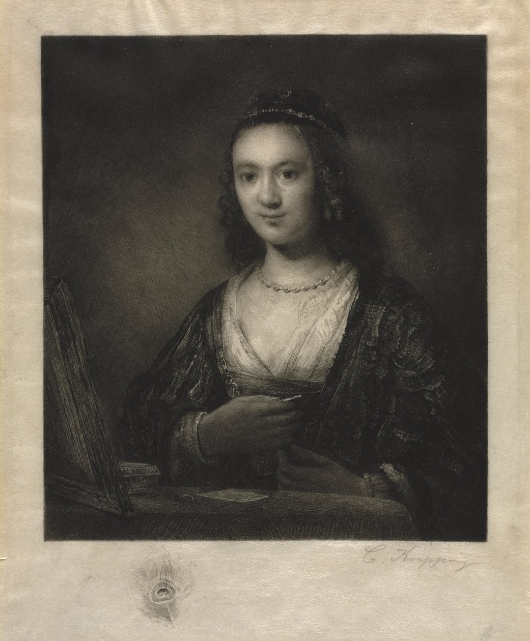 Ritratto di una Donna da Carl Köpping
