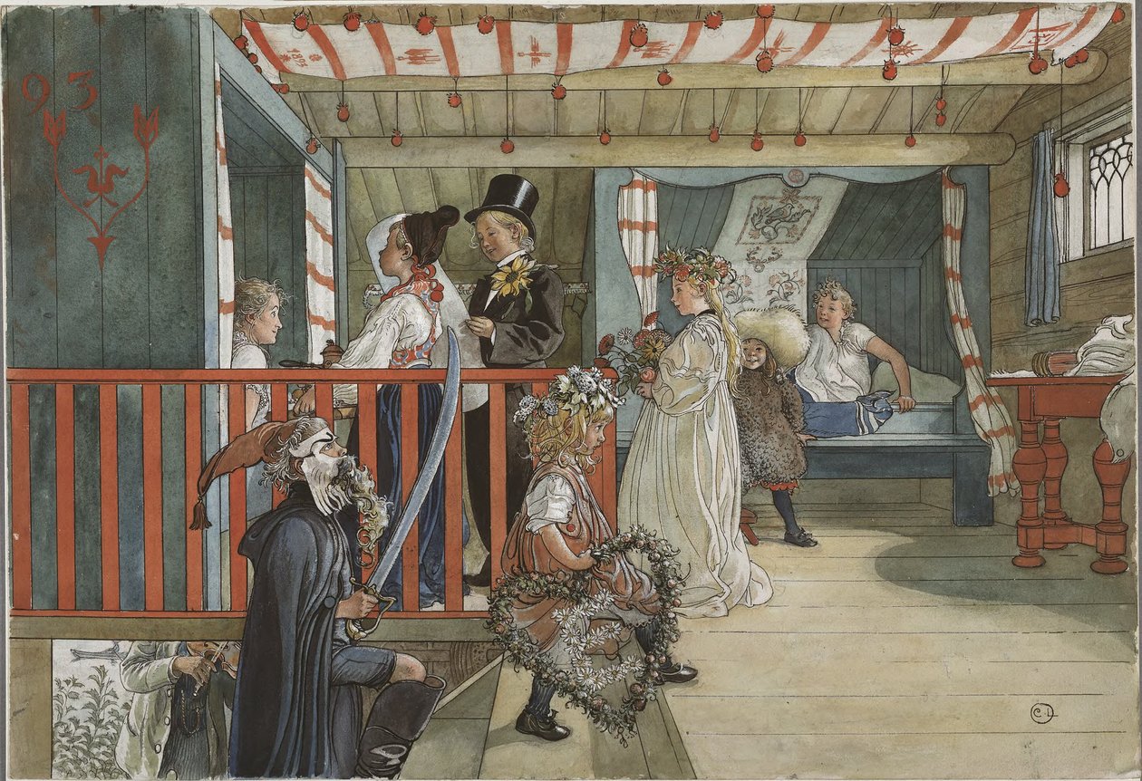 Una giornata di festa da Carl Larsson