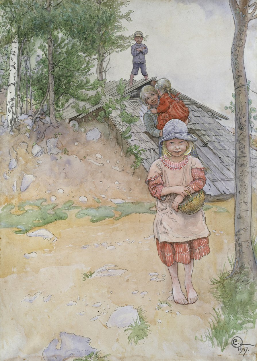 Vicino alla cantina da Carl Larsson