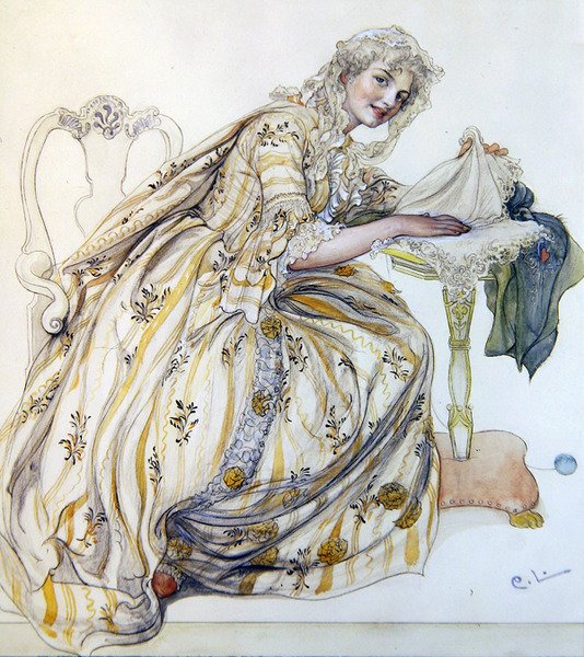 Decorazione di Natale da Carl Larsson