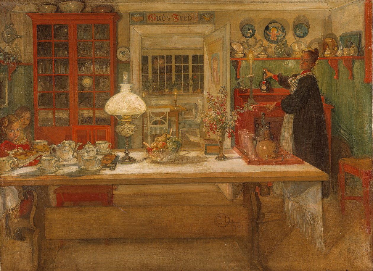 Preparativi per una partita, 1901 da Carl Larsson