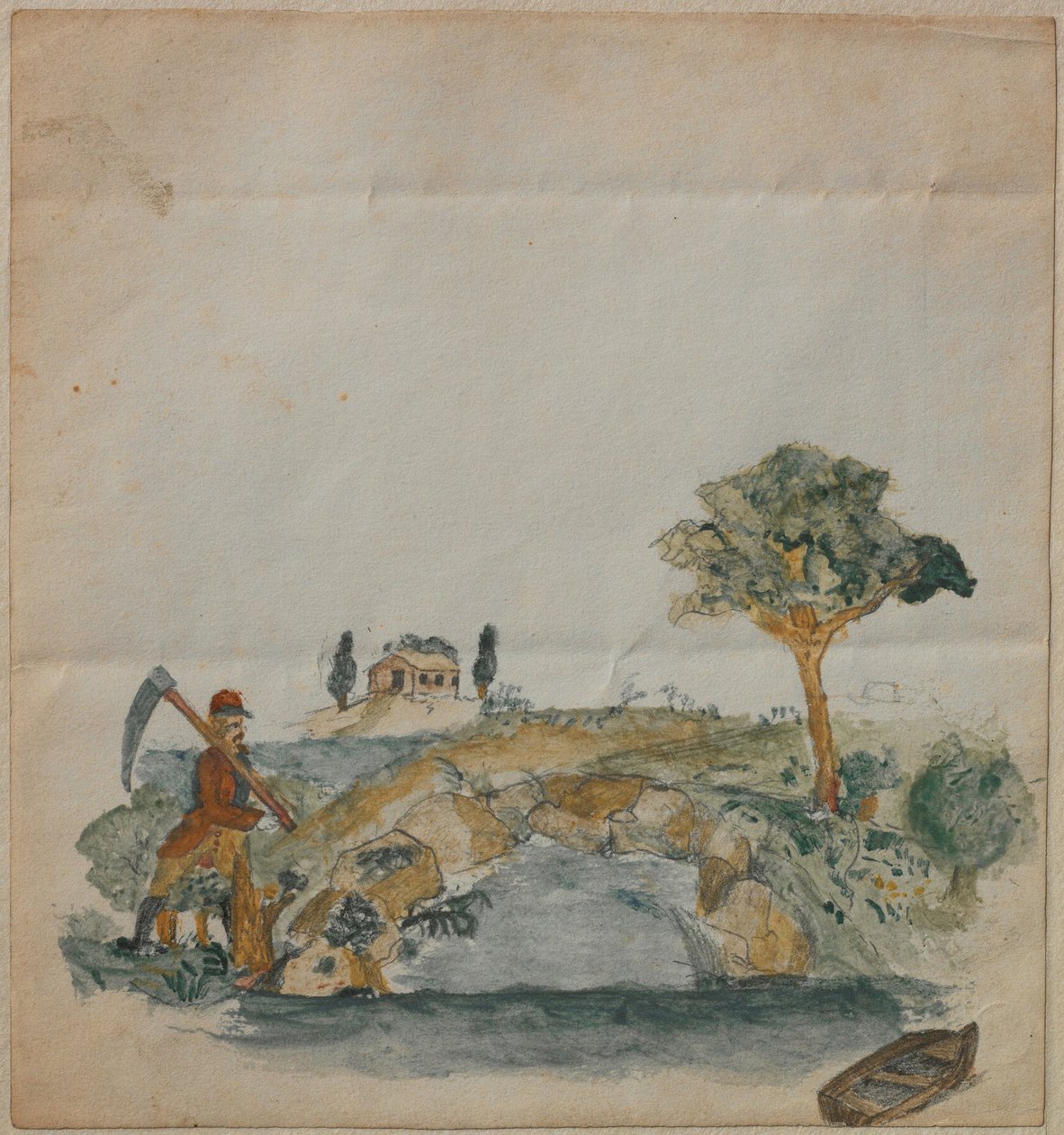 Paesaggio con un lago da Carl Larsson