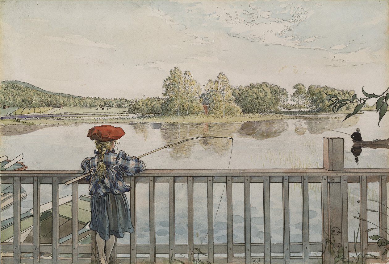 Lisbeth che pesca, dalla serie 