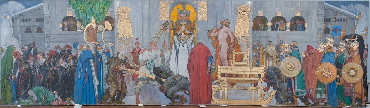 Sacrificio di metà inverno da Carl Larsson