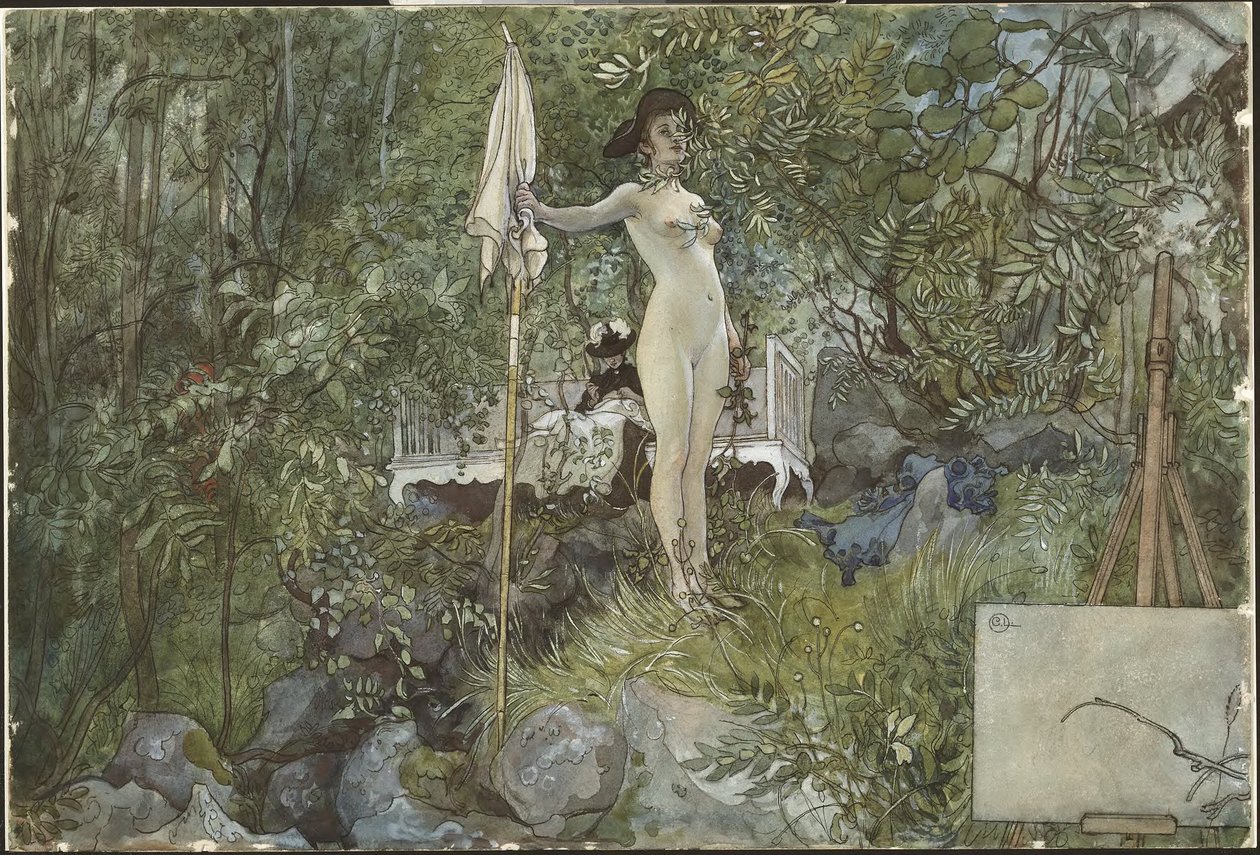 Studio all’aperto. Da una casa (26 acquerelli) da Carl Larsson