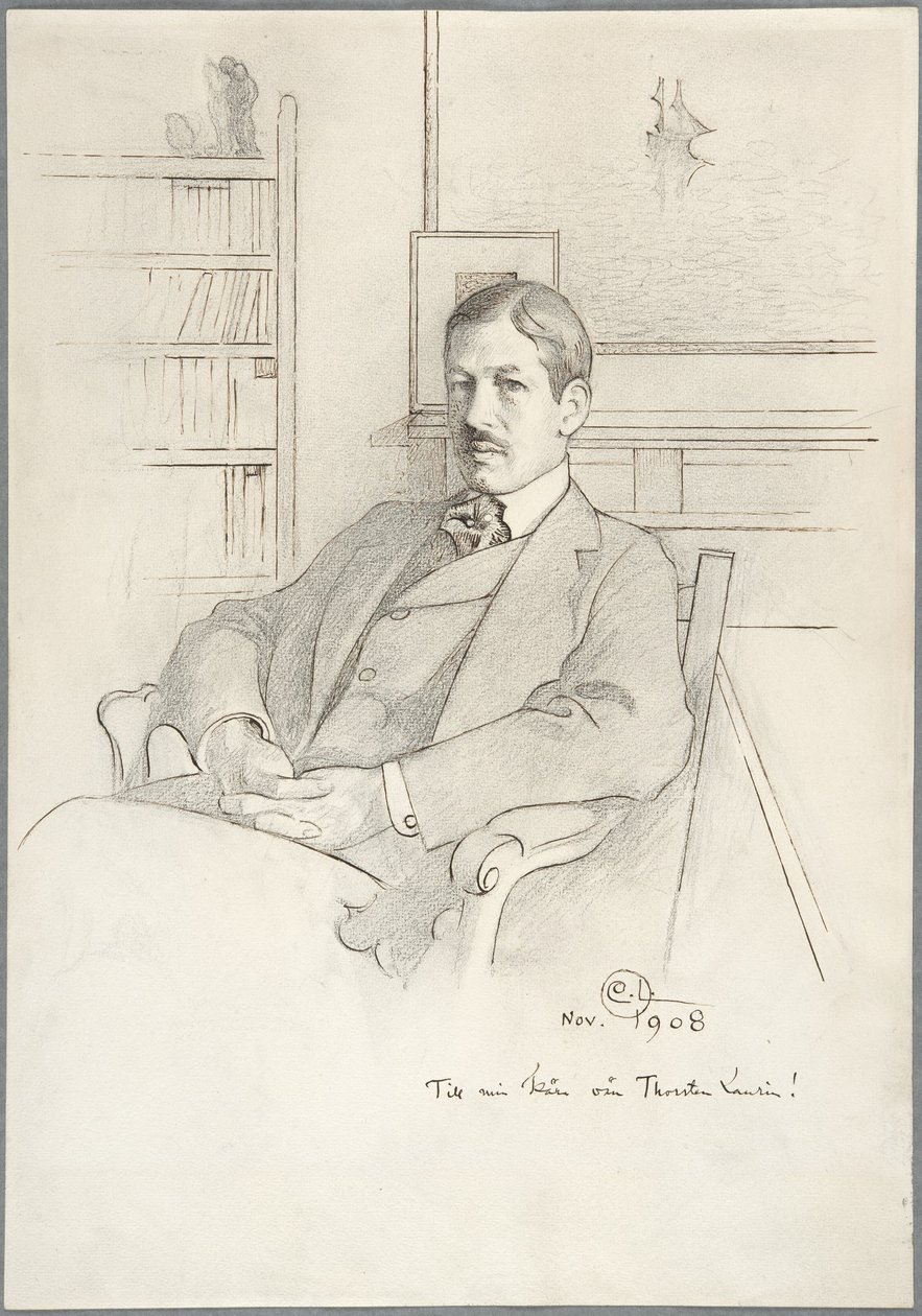 Ritratto di Thorsten Laurin da Carl Larsson