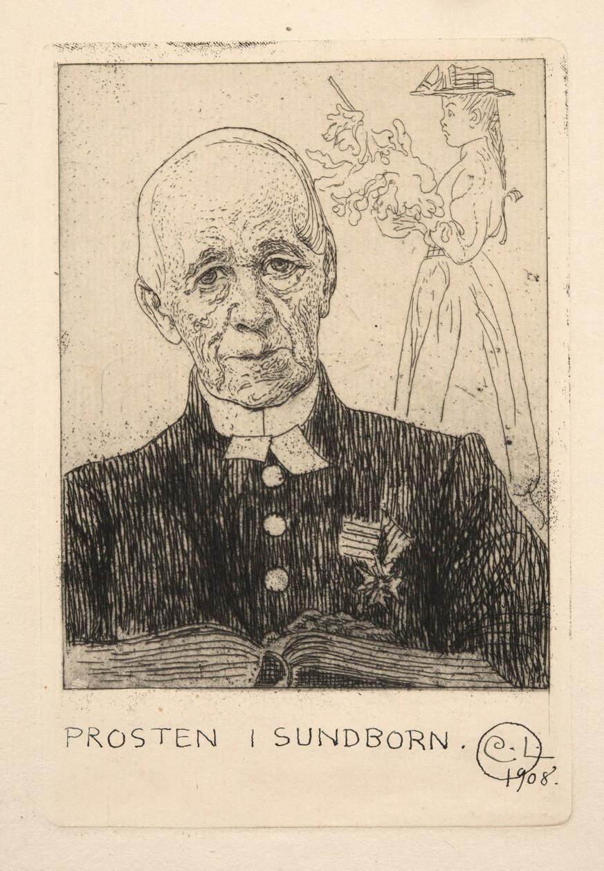 Il pastore (Petterson) a Sundborn da Carl Larsson