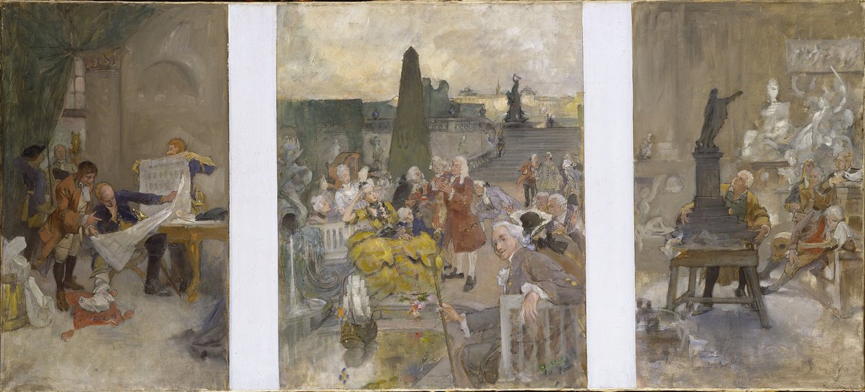 Progetto rivisto per la decorazione delle pareti della Sala Inferiore del NM da Carl Larsson