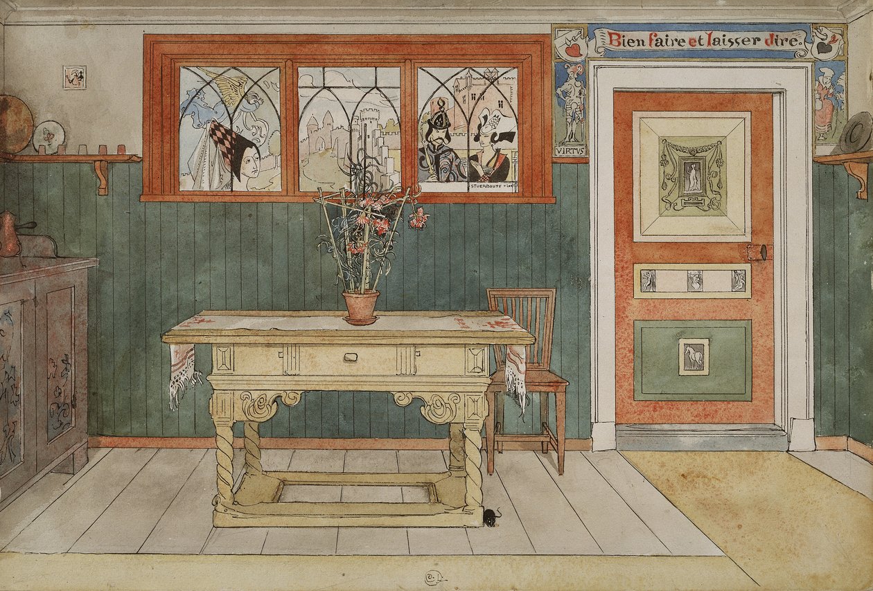 La sala da pranzo, dalla serie Una casa da Carl Larsson