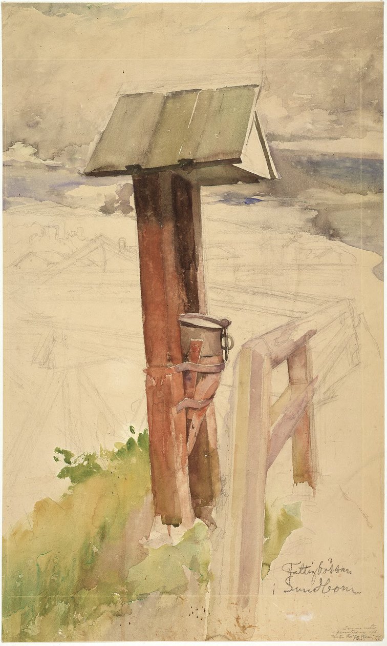 La cassetta delle offerte a Sundborn da Carl Larsson