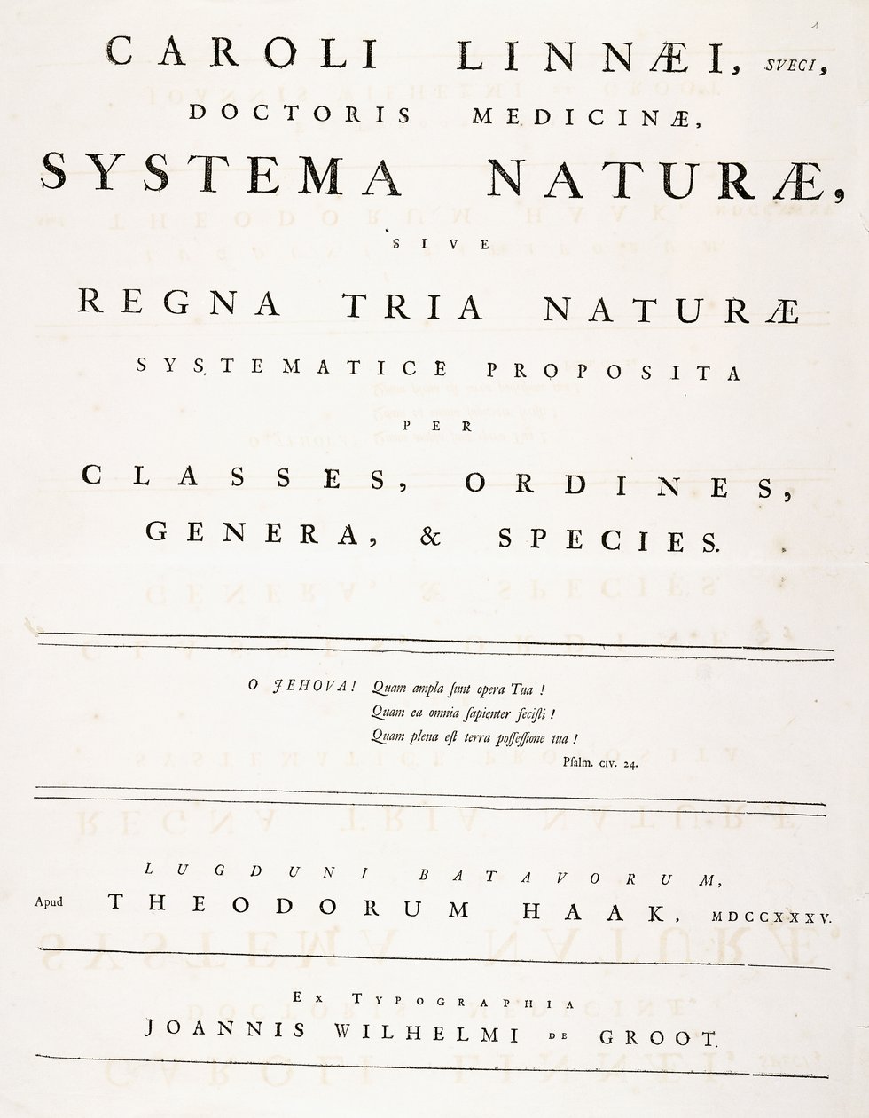 Pagina del titolo da 