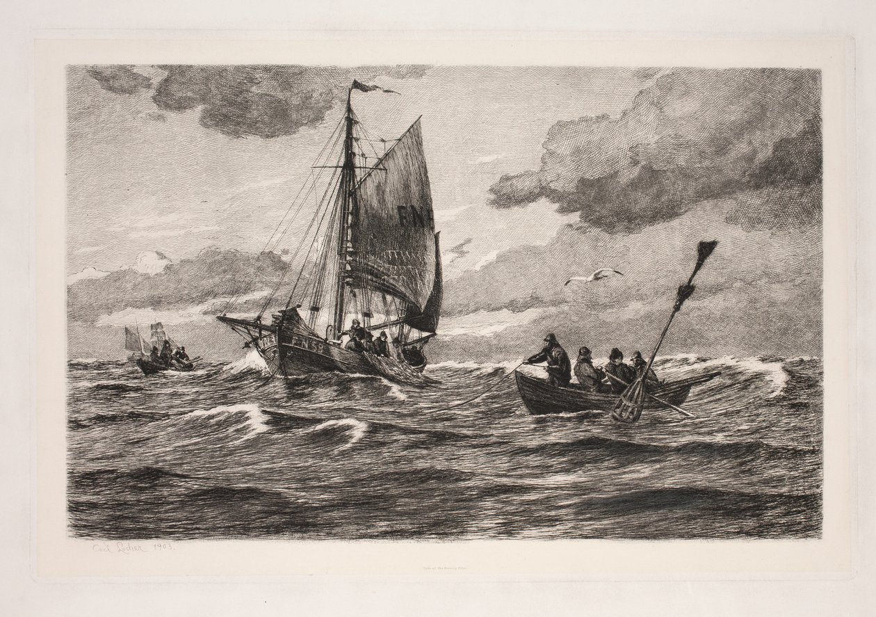 Pescatori in mare da Carl Locher