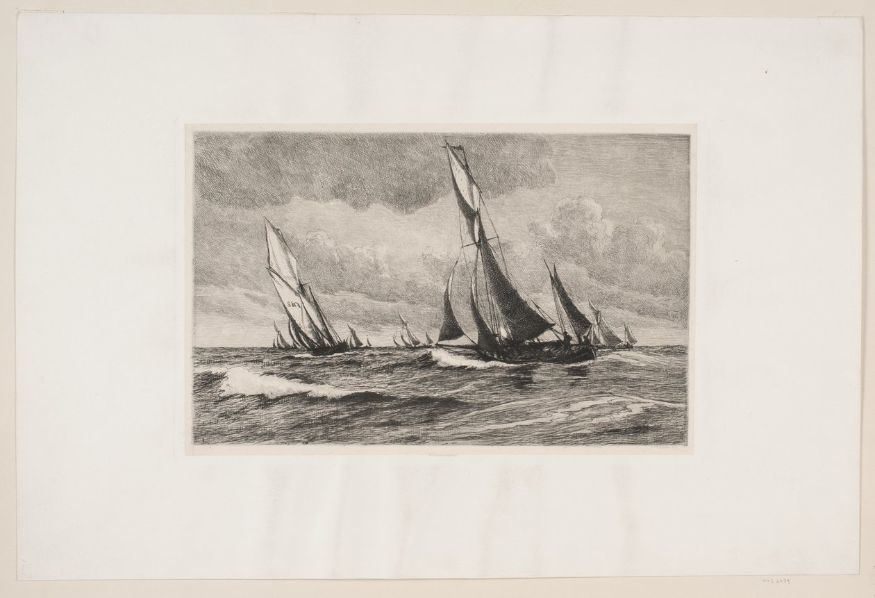 Pescherecci in mare da Carl Locher