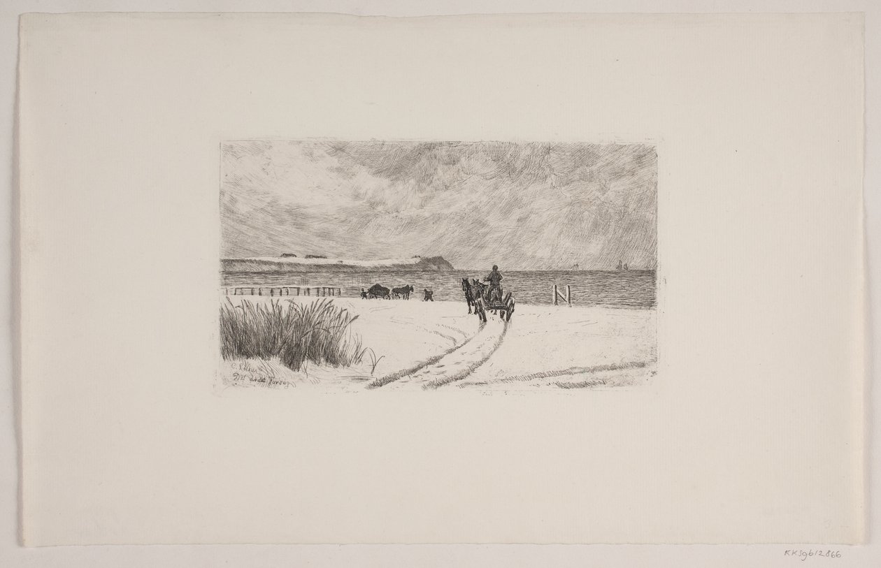 Giornata invernale a Hornbæk da Carl Locher