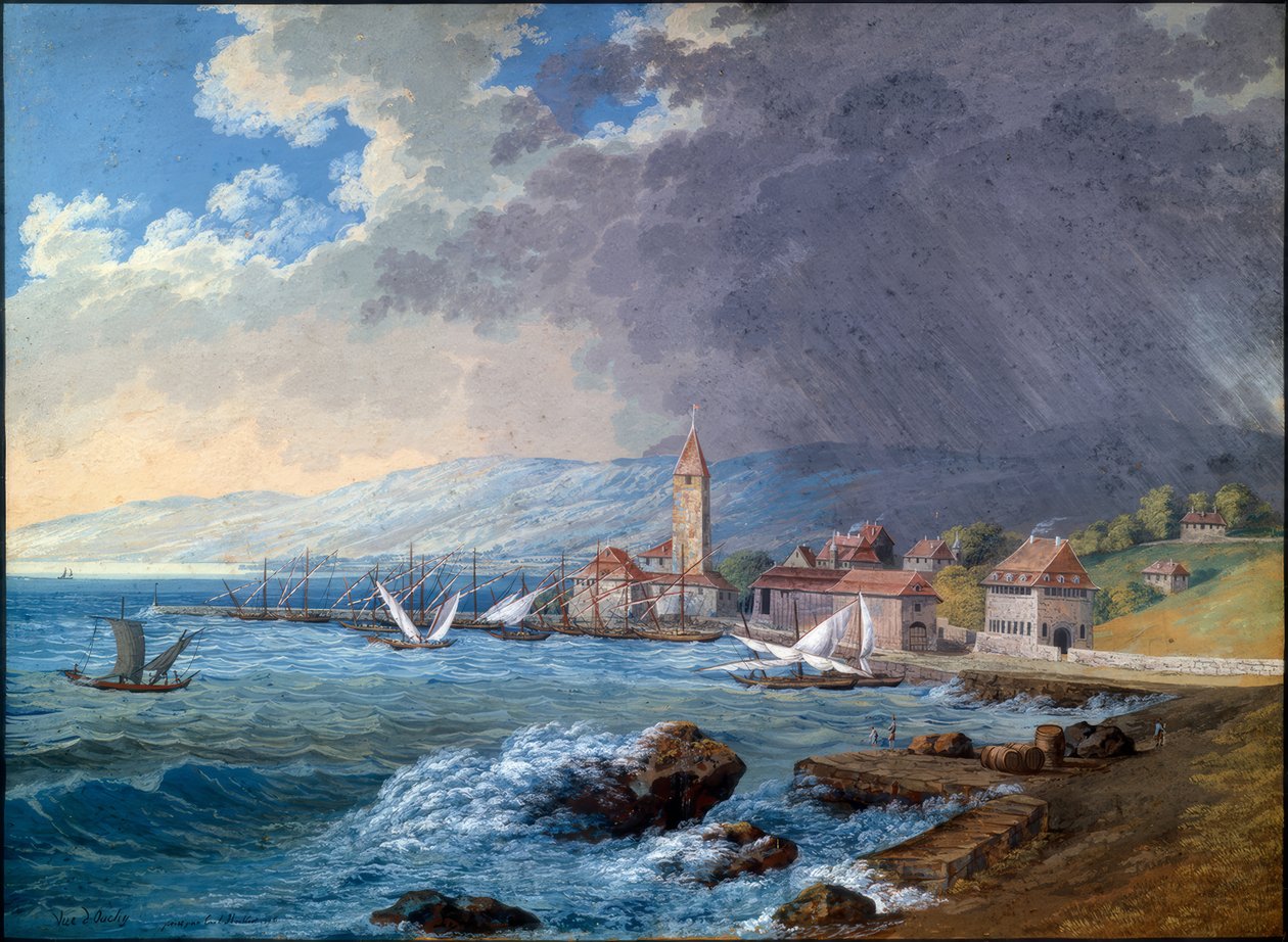 Vista di Ouchy da Carl Ludwig Hackert