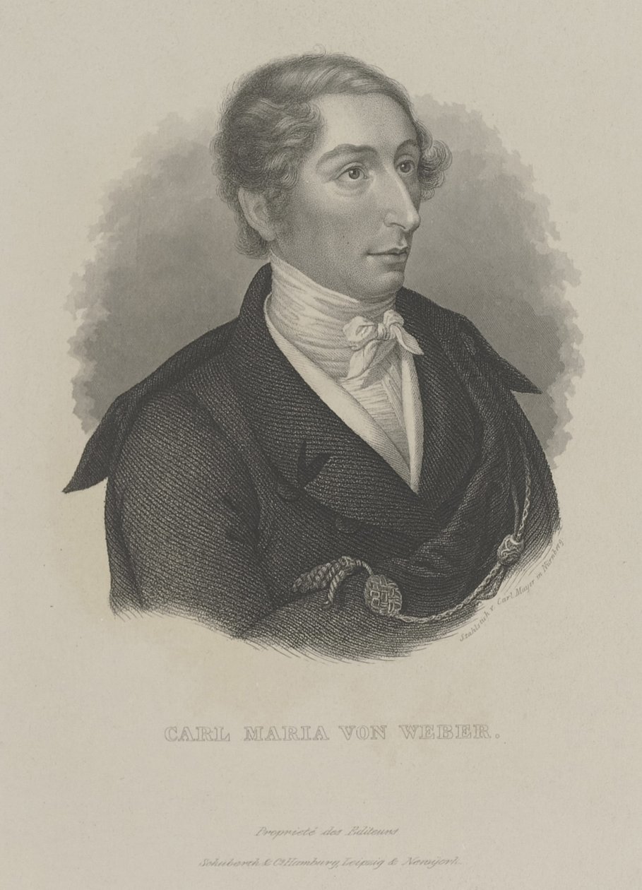 Carl Maria von Weber 1786-1826, c. 1840 da Carl Mayer