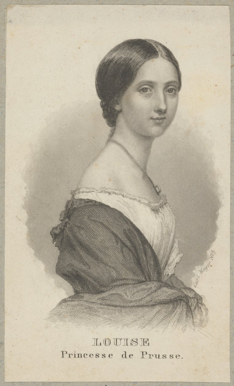 Luisa di Prussia (anche: Luisa di Meclemburgo-Strelitz, propriamente Luisa Augusta Guglielmina Amalia di Meclemburgo-Strelitz, 1776 Hannover - 1810 Hohenzieritz) - principessa di Meclemburgo-Strelitz, regina di Prussia come moglie del re Federico da Carl Mayer