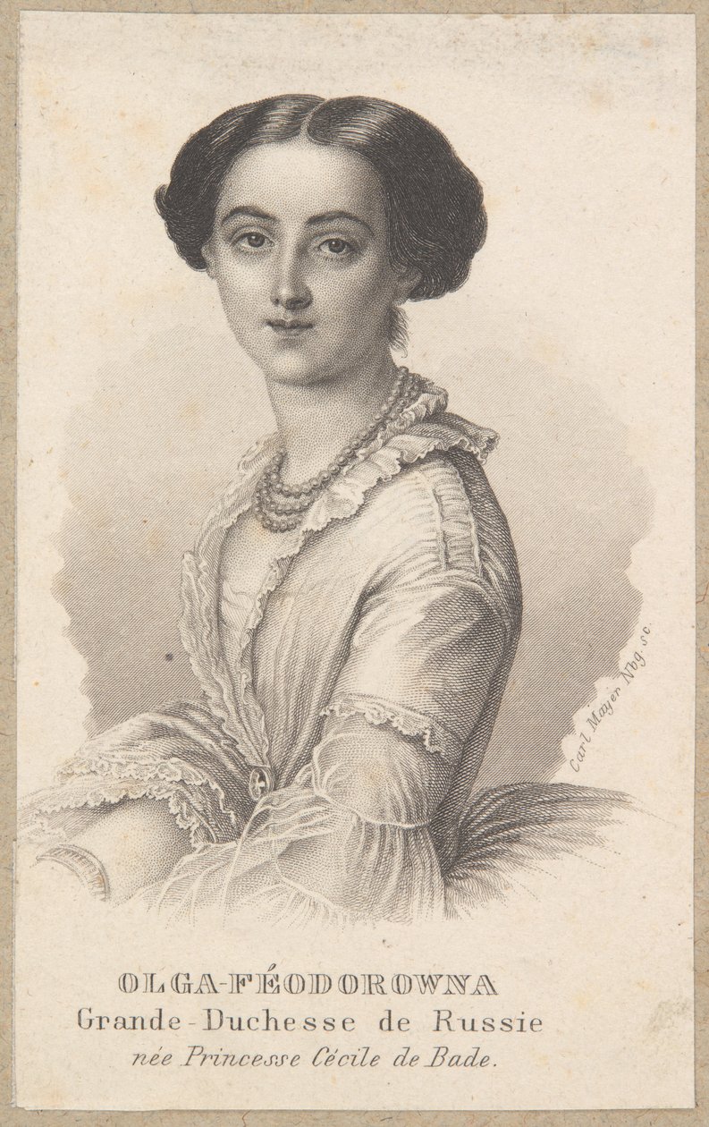 Olga Feodorovna, granduchessa di Russia da Carl Mayer