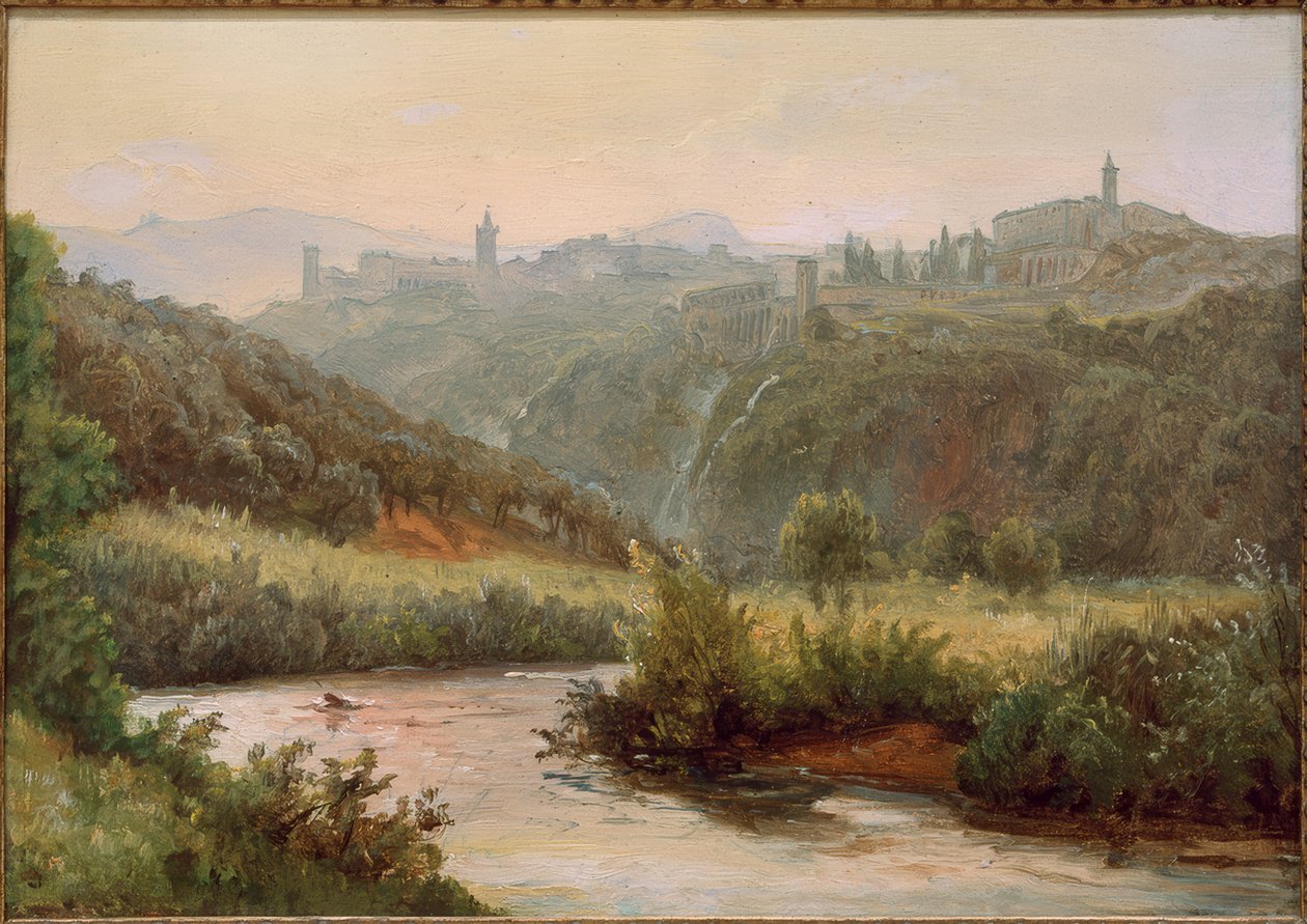 Vista su Tivoli e le cascate da Carl Morgenstern
