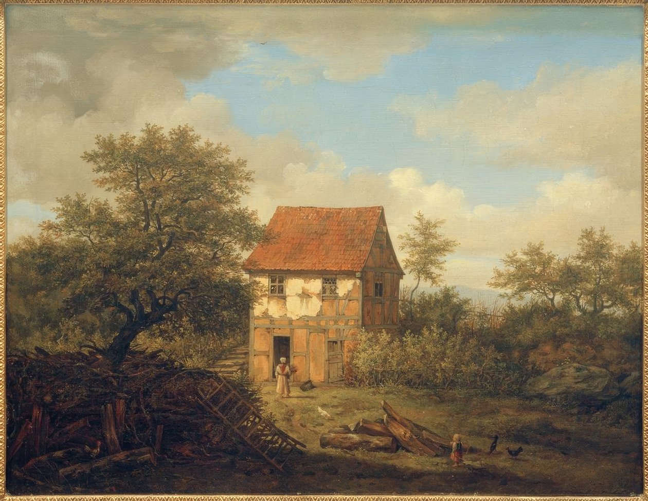 C. Morgenstern, Parte presso il castello di Born nei monti del Taunus da Carl Morgenstern